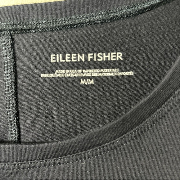 Eileen Fisher Womens Size M Navy Blue Tank Dress Round Neck Knee Length … - Picture 4 of 8